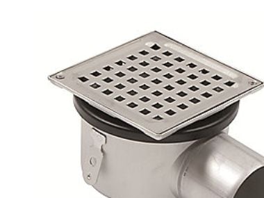 Blücher 75 mm afløbsskål til beton, uden studs, vandret, lav