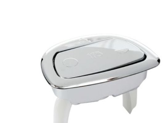 Blankforkromet trykknapsæt dobbelt skyl til Ifø Sign toilet