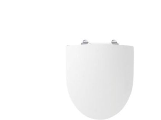 IFØ Ifö Spira hvid toiletsæde med krom sædebeslag med Quick Release eller fast montering