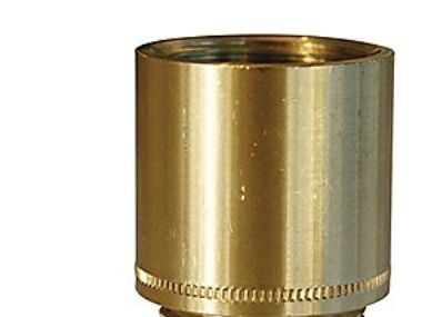 Haneforlænger 1/2"-100 mm rå messing