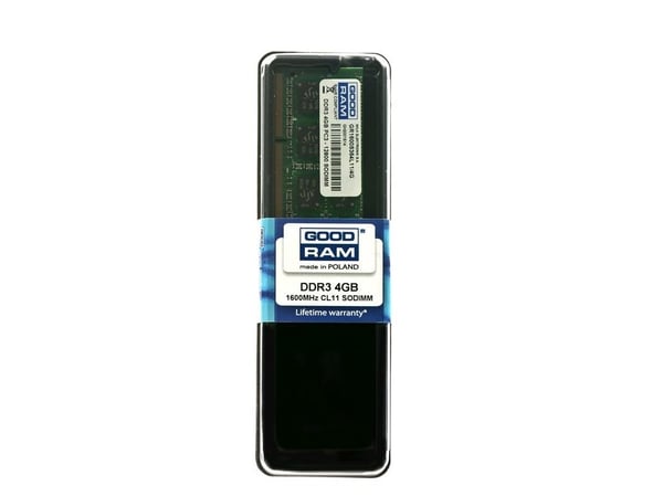 GOODRAM - DDR3 - modul - 4 GB - SO DIMM 204-pin - 1600 MHz / PC3-12800 - CL11 - ikke-bufret - ikke-ECC