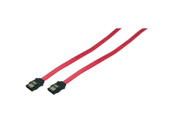 LogiLink SATA-kabel hann til hann 0,50 m SATA II med lås, rød
