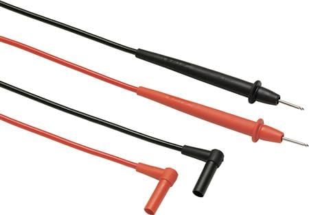 Fluke TL75-1, Testausjohdin, Musta, Punainen, CAT II, PVC-muovi, 1,22 m, 1000 V