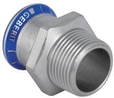 GEBERIT Siirtyminen ruostumaton 28-1 holkki / nippeli mapress