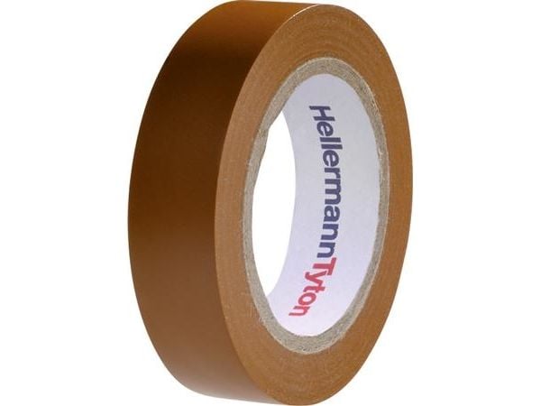 Teippi PVC ruskea 0,15mmx15mmx10m - (10 kpl)