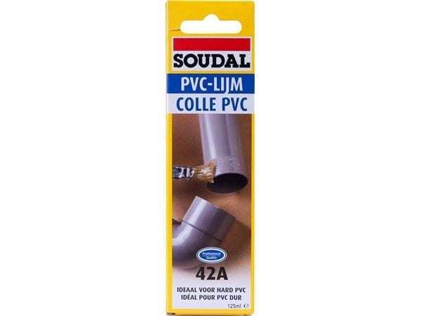 Hurtigtørrende PVC lim 125ml tube, til limning af hårde PVC materialer, bl.a. alle PVC-rør, fittings, tagrender, osv. Hurtigtørrende PVC lim 125ml tube, til limning af hårde PVC materialer, bl.a. alle PVC-rør, fittings, tagrender, osv.