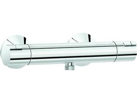 DAMIXA Thermixa Zero termostatarmatur med bruserafgang ½" ned og eksklusiv forskruninger og rosetter