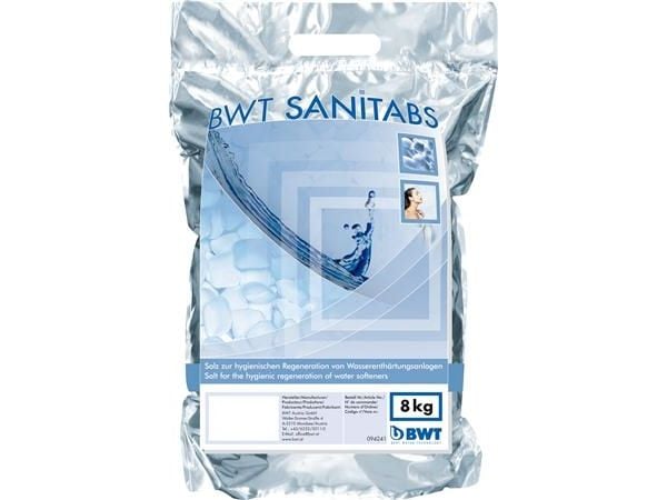 BWT Anvendes til Blødgøringsanlæggene: AQA life, AQA basic og Aquadial. 8kg sæk med Sanitabs
