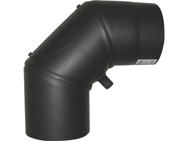 MB Sorte røgr. 130mm knæ m.lem - knæ 90øm-smig-renselem