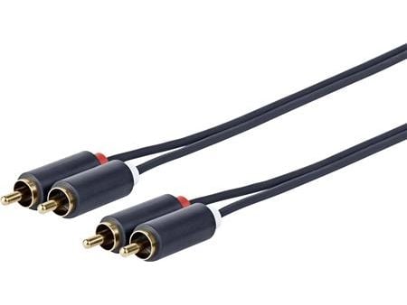VivoLink - Lydkabel - RCA x 2 hann til RCA x 2 hann - 5 m - dobbeltisolert