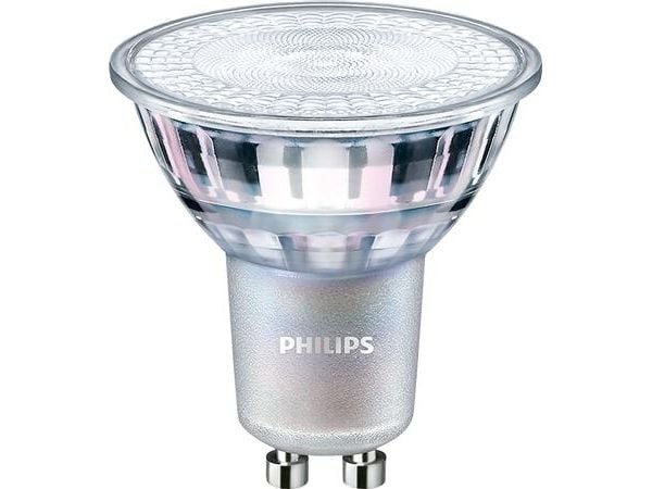 Philips MASTER LEDspot MV - LED-pære for søkelys - GU10 - 4.9 W (ekvivalent 50 W) - klasse A+ - varmt hvitt lys - 2200-2700 K