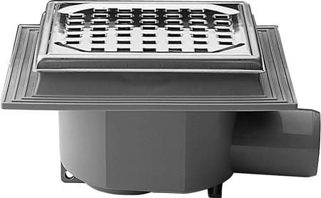 Maxiflex 50 mm afløbsskål til beton, uden studs, vandret