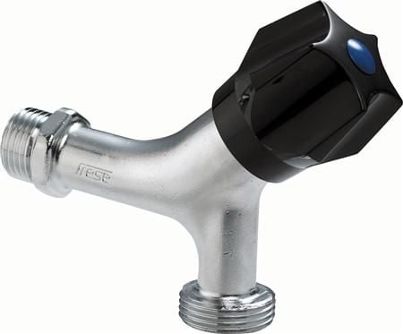 Frese aftapventil med kontraventil - 1/2" nippel samt 3/4" nippel for tilslutning af vaske/opvaskemaskine