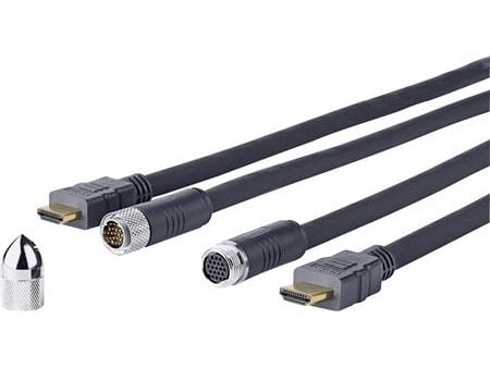VivoLink Pro Cross Wall - HDMI-kabel med Ethernet - HDMI hann til HDMI hann - 20 m