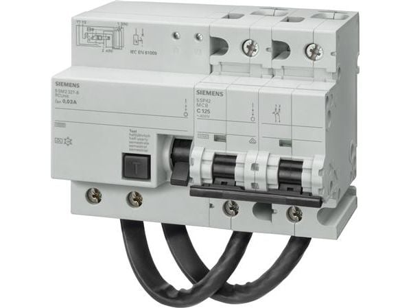 RC HPFI-block för 5SY 40A, 2P, 30 mA, typ A, 5SM2322-6