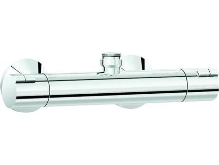DAMIXA Thermixa Zero termostatarmatur med ¾" studs op for bruserstang og inklusiv rosetter og excentriske forskruninger