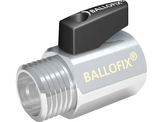 1/2" Kuglehane Ballofix med greb muffe/nippel