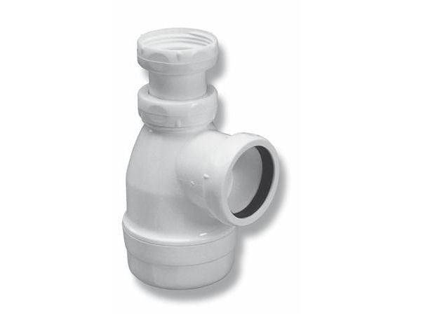 Purus PUNGVANDLÅS 1 1/4'' Ø40 - Hvid Plast m/teleskoprør PP