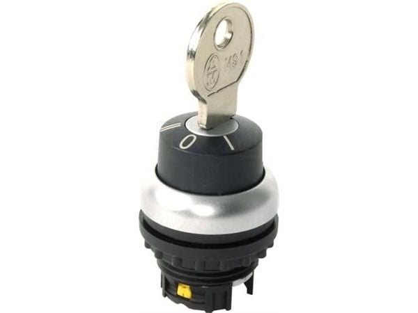 Eaton M22-WS3, Avaimella varustettu kytkin, Musta, Hopea, Muovi, IP66, 29,7 mm, 39,6 mm