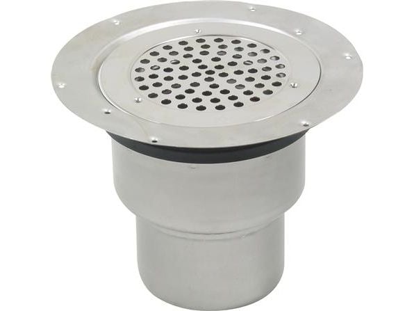 Blücher Circle justerbar afløbsskål til vinylgulve Ø110mm lodret uden sidestuds