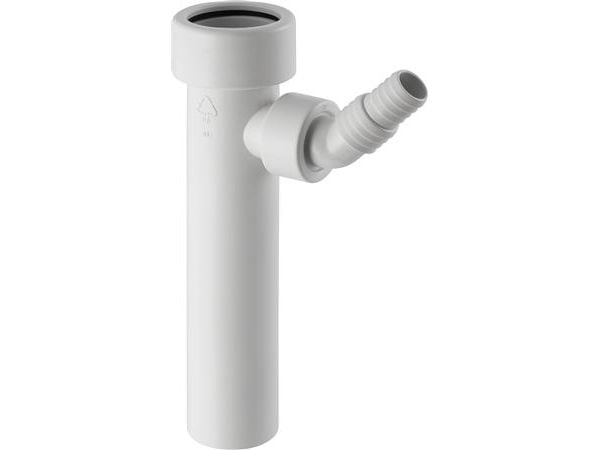 40 mm Mellemstykke med 1" slangeforskruning Geberit