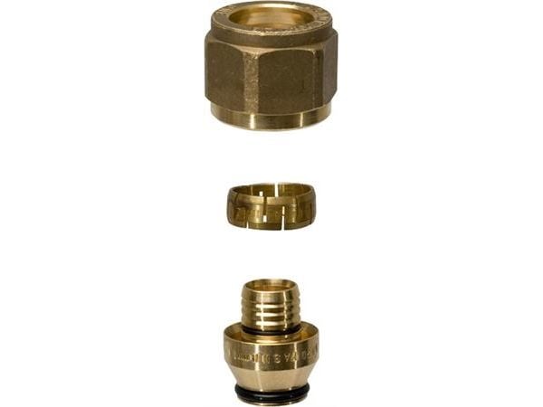 Uponor-liitäntäsarja 3/4 17-2 Pex - kromattu messinki UPONOR Euroconus