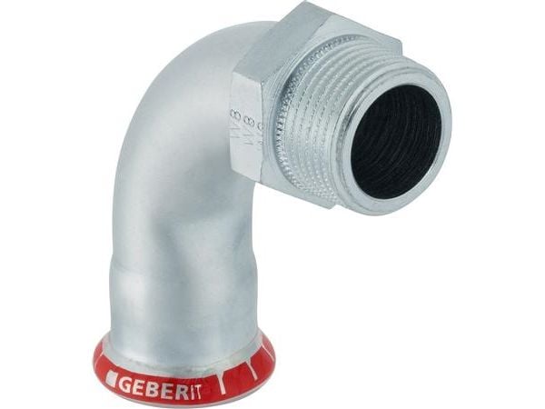 Geb. Mapress FZ bøjn 90° 15 - Geberit Mapress FZ bøjning 90° med udv. gevind 15mm R1/2