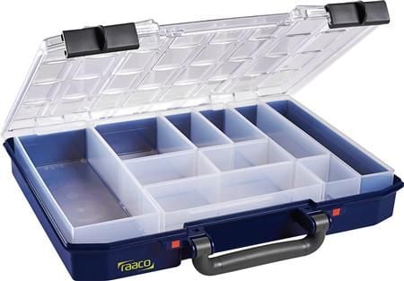 raaco CarryLite 55 4x8-10, Blå, Polykarbonat (PC), Polypropylen (PP), 337 mm, 278 mm, 57 mm, 924 g