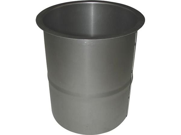 130 mm Metalbestos Sorte røgrør murbøsning, lige 100 mm