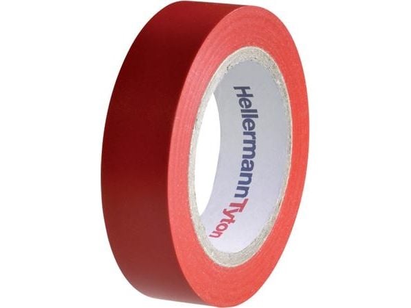 Teippi PVC rød 0,15mmx15mmx10m - (10 kpl)