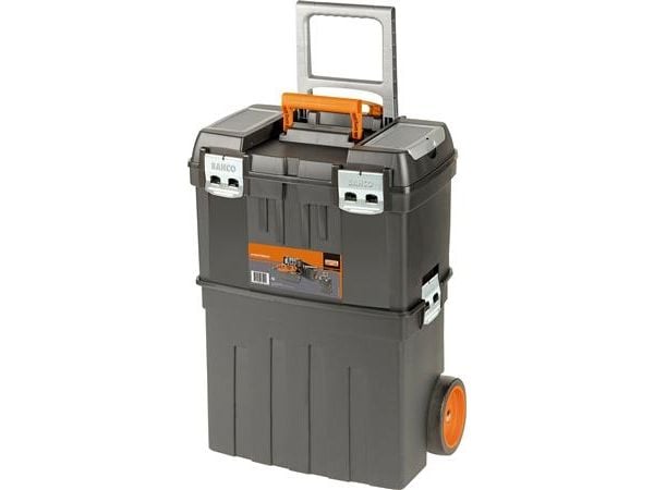 Bahco 4750PTBW47, Verktøy boks, Polypropylen, Sort, Oransje, 60 l, 25 kg, Hengsel