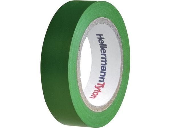 Teippi PVC vihreä 0.15mmx15mmx10m - (10 kpl)