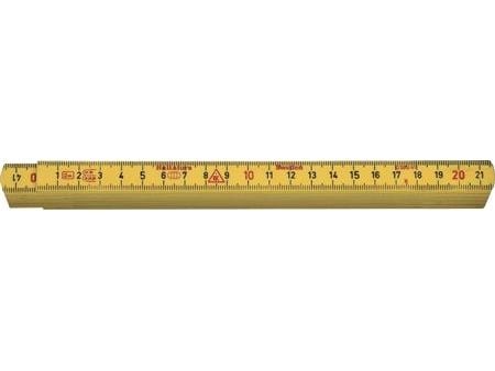HULTAFORS Tommestok 2m 10led gul, fremstillet i glasfiberforstærket polyamid,15mm bred, med mm på begge sider
