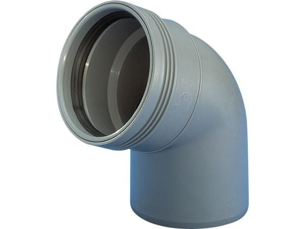 Wavin PP-böj 67 grader Ø 110 mm grå