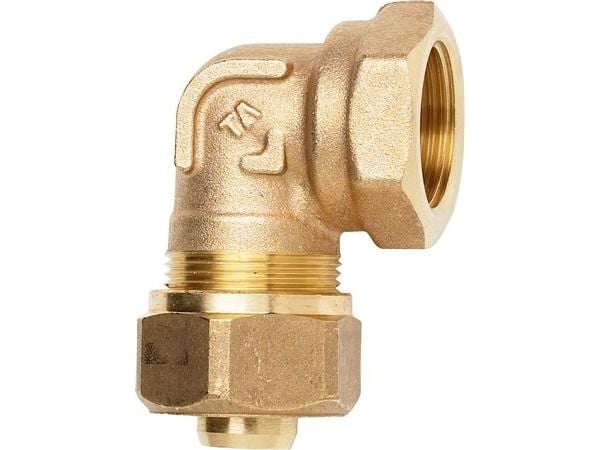 Vinkel kompressio TA 90° 20 mm X 3/4 muffa