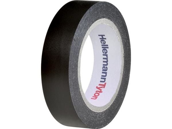 PVC-tejp svart 0,15 mm x 15 mm x 10 m (10 st.)