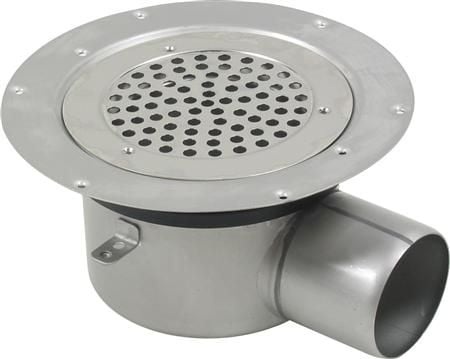 Blücher 75 mm afløbsskål til vinyl, uden studs, vandret
