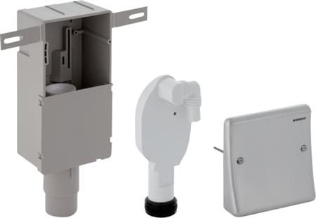 Geberit 152.232.00.1, Adapter skjerm, EPDM (pakning), Plast, Vegg, 36 l/min