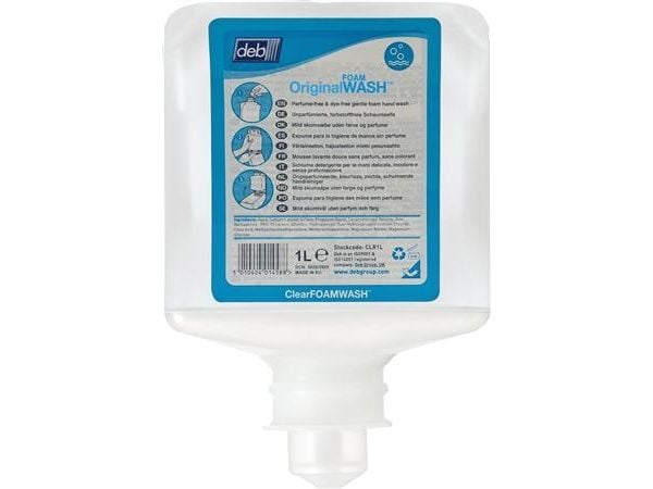 Skumsæbe Original FOAM Ecolabel med Parfume til Dispenser 1 ltr,6 fl x 1 ltr/krt