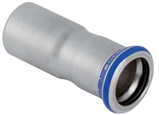22 x 15 mm reduksjon RF nippel/sokkel Mapress