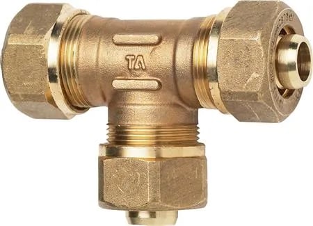 TA PEX T-stycke 22 mm