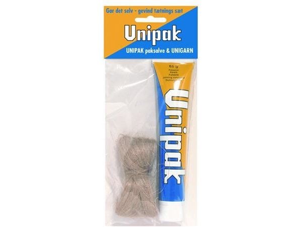 Paksalve & garn i pose - 65 gr. tube paksalve + 13 g pakgarn