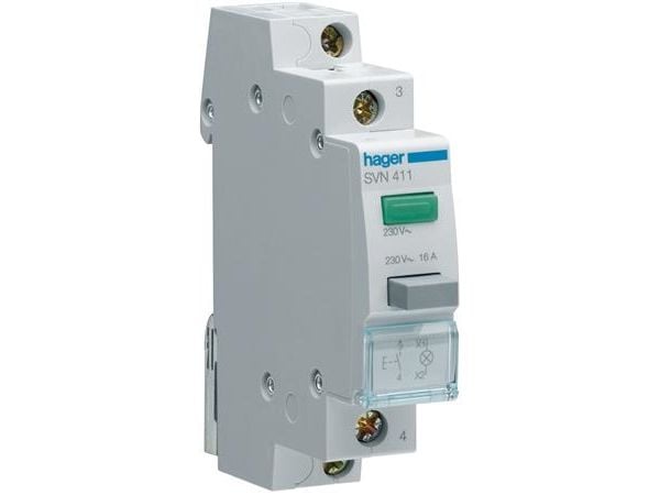 Hager SVN411, IP20, -20 - 50 °C, -40 - 80 °C, 17,5 mm, 83 mm