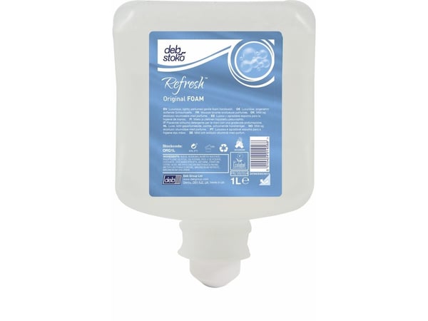 Skumsæbe Original FOAM Ecolabel med Parfume til Dispenser 1 ltr,6 fl x 1 ltr/krt