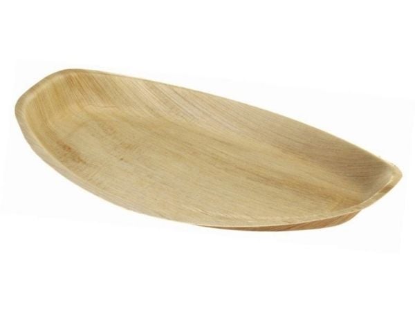 Astia 41x28x2,5 cm Suuri biohajoava palmunlehti, 4 kpl x 25 kpl/krt