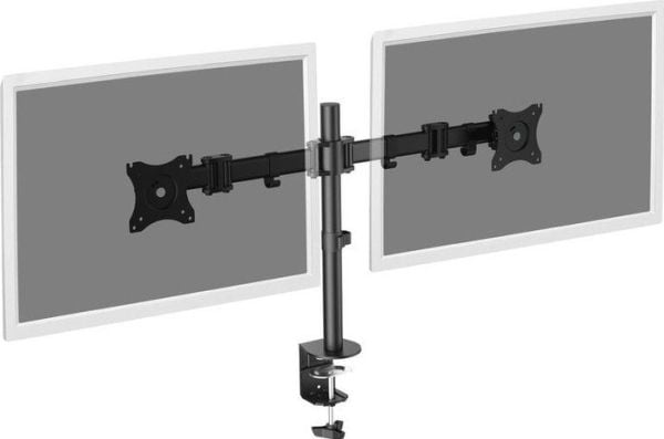 DIGITUS DA-90349 - Monteringssett (skrivebordsklemmemontering, 2 skjermarmer) - for 2 LCD-skjermer - skjermstørrelse: 15"-27" - skrivebord