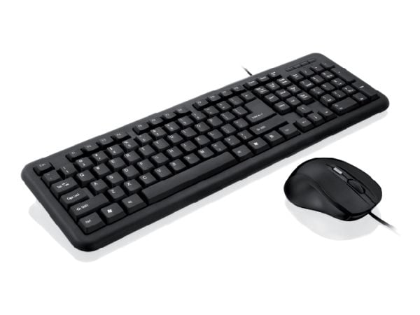 iBOX OFFICE KIT II - Tastatur og mus-sett - USB - sort