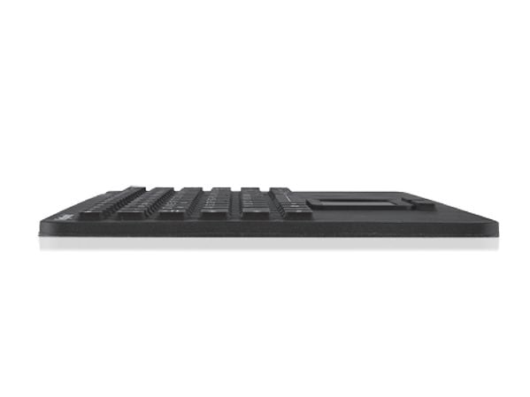 KeySonic KSK-5230 IN (US), Mini, Koblet med ledninger (ikke trådløs), USB, Membrannøkkelbryter, QWERTY, Sort