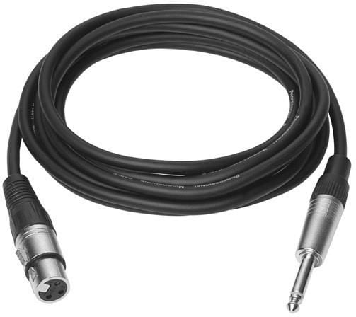 VivoLink - Lydkabel - XLR3 hann til stereojakk hann - 1 m - svart