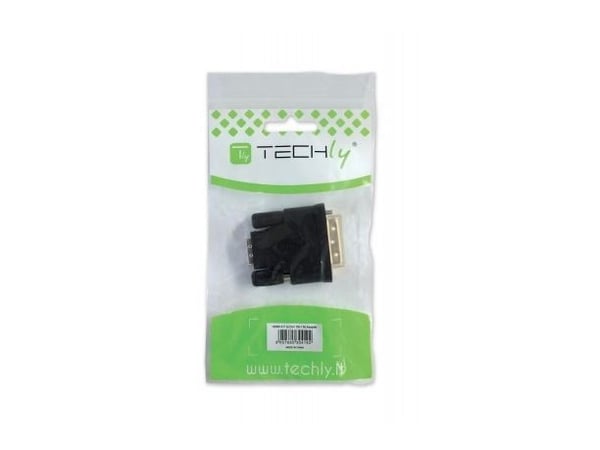 Techly DVI-D - HDMI M/F, DVI-D, HDMI, Sort